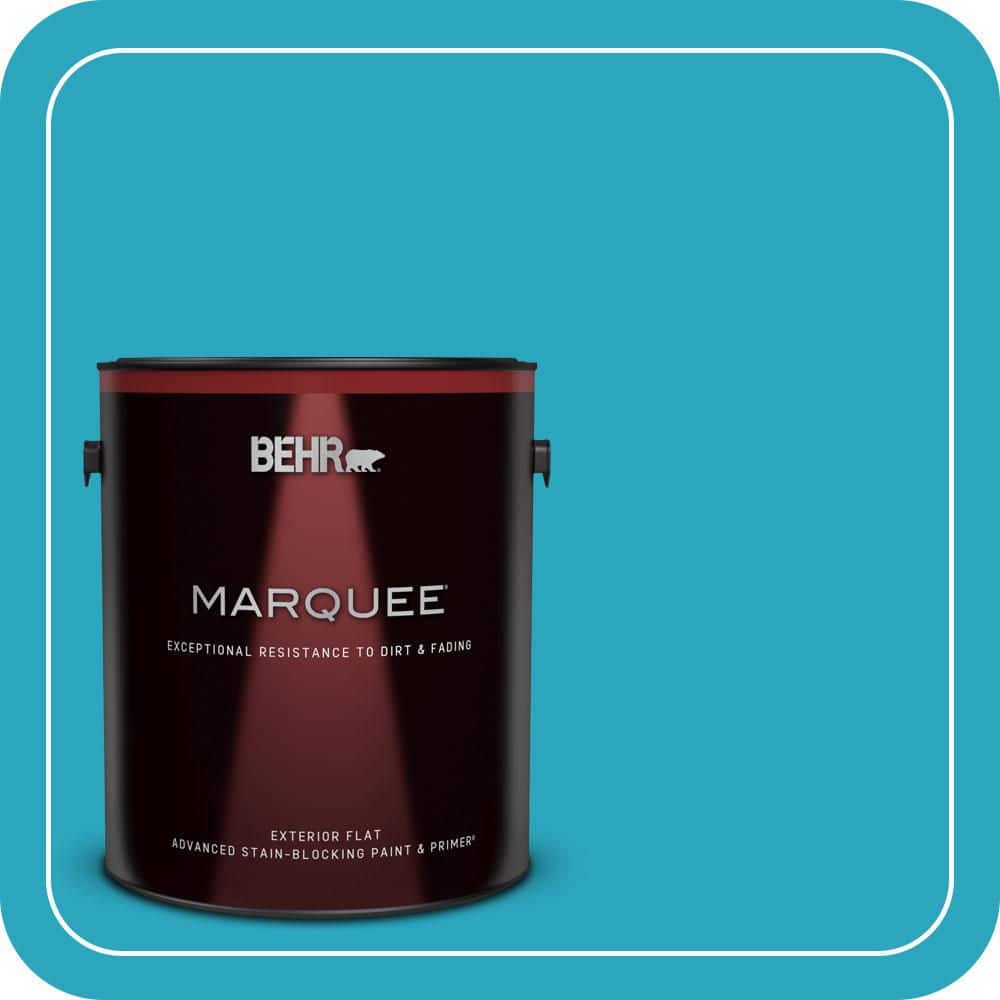 BEHR MARQUEE 1 gal. #MQ4-52 Gulf Waters Flat Exterior Paint & Primer