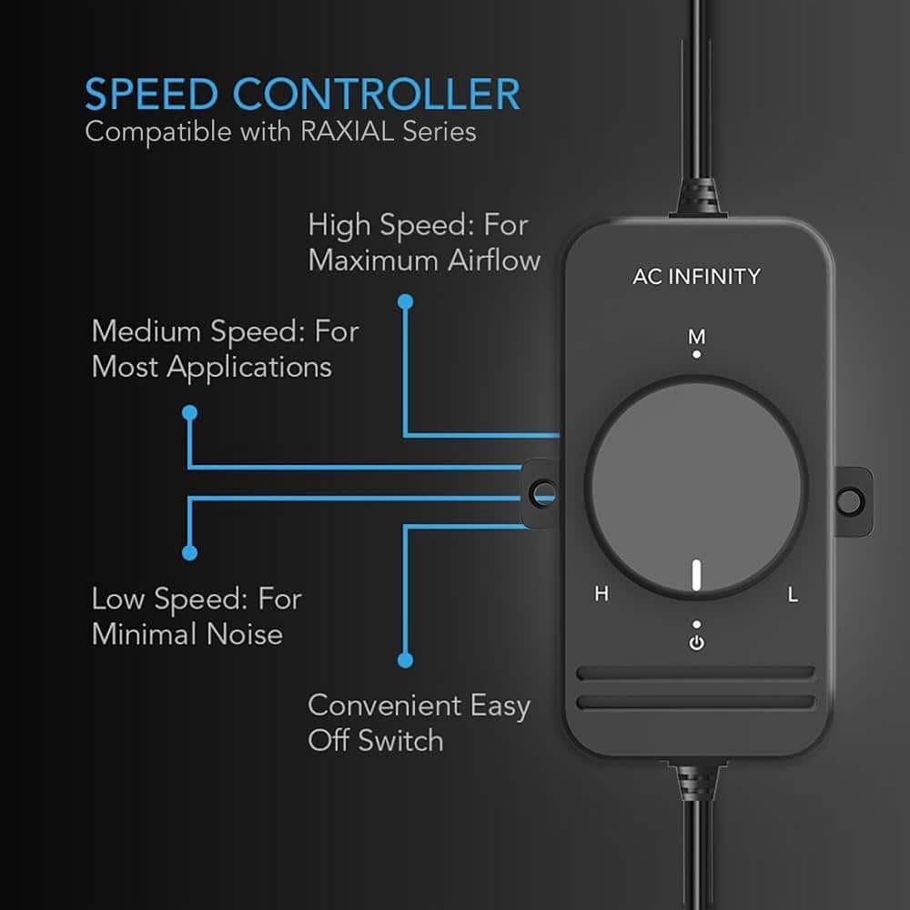 AC Infinity RAXIAL S8 Quiet 8 in. In-Line Duct Fan with Speed Controller HVAC Blower Can Fan for Basement, Kitchen, Bath, Workshop (3)