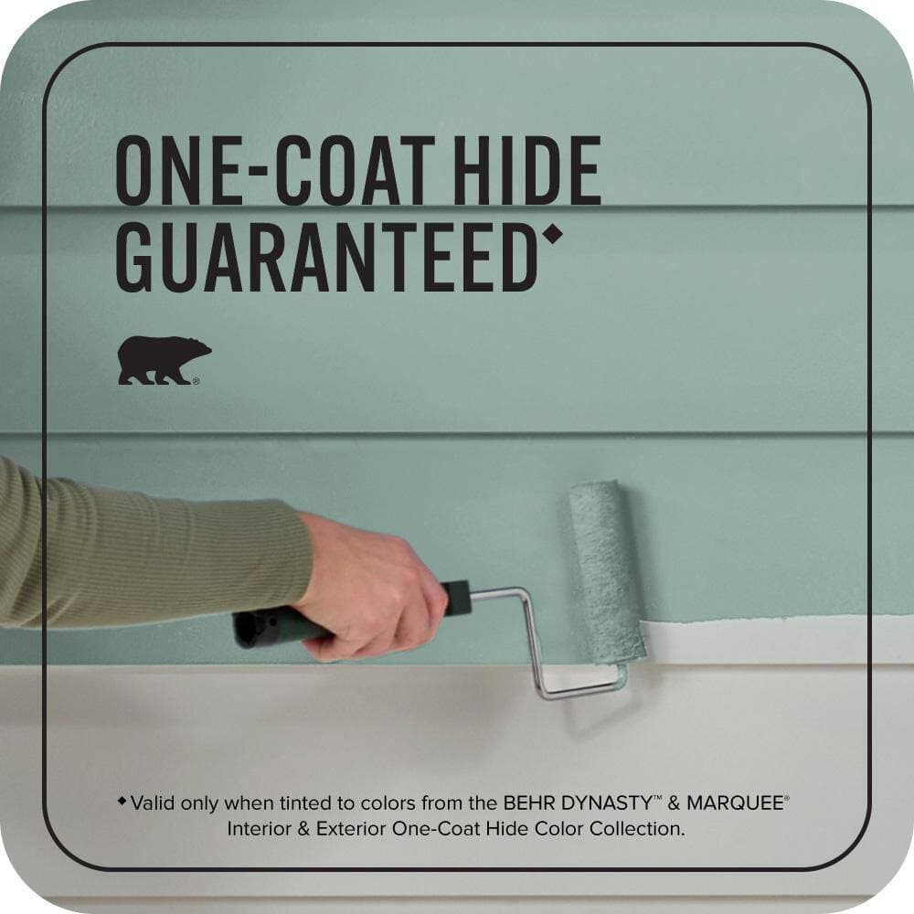 BEHR MARQUEE 1 qt. #S430-4 Green Meets Blue Semi-Gloss Enamel Exterior Paint & Primer (3)