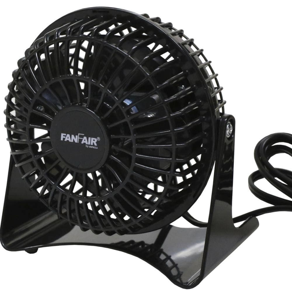FANFAIR 4 in. Desk Personal Fan - Black (2)