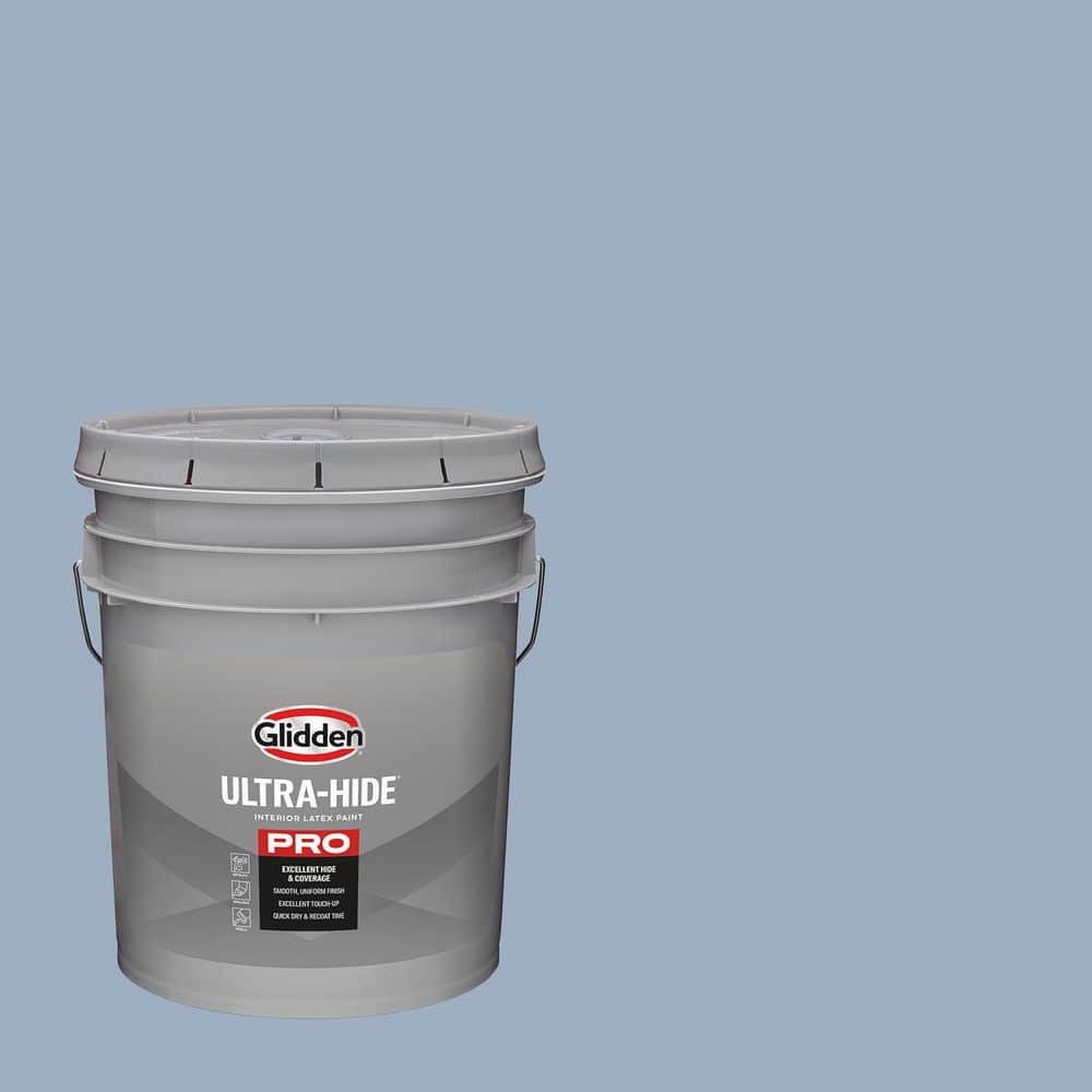 Glidden Ultra-Hide 5 gal. PPG1163-4 Sterling Silver Satin Interior Paint