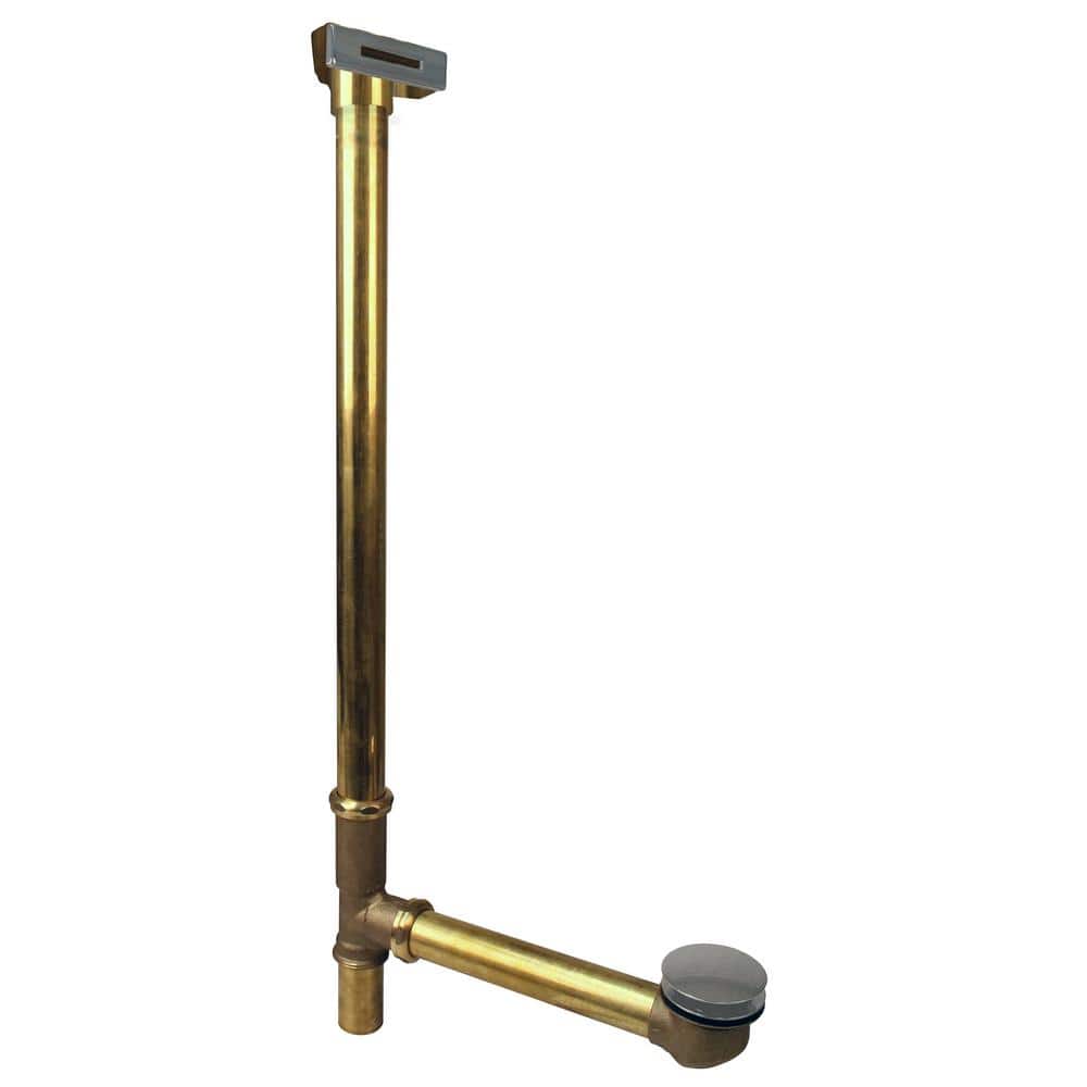 Westbrass 22 in. Linear Tip-Toe Drain Bath Waste and Overflow (1)