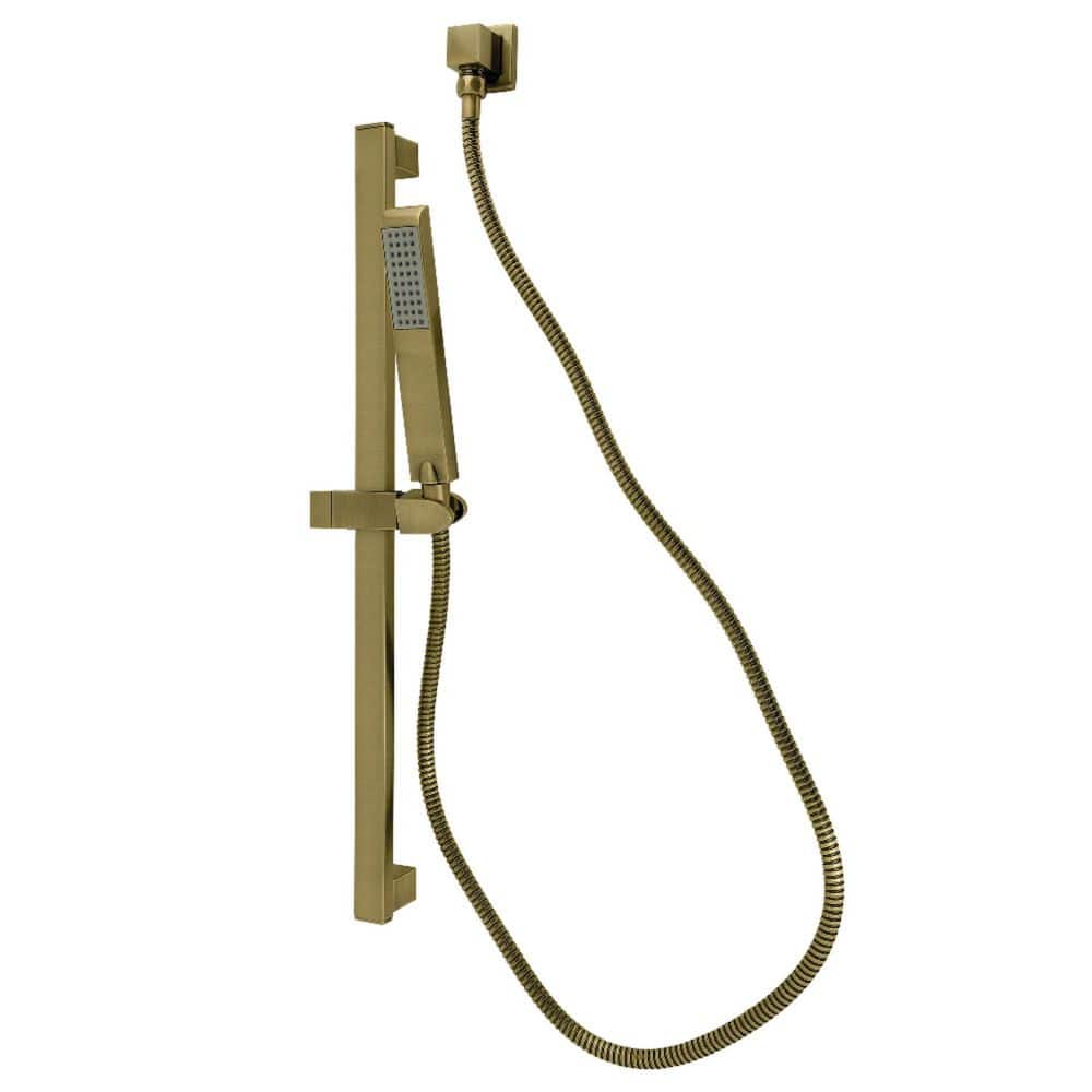 Kingston Brass Made To Match 1-Spray Shower Combo in Antique Brass (1)