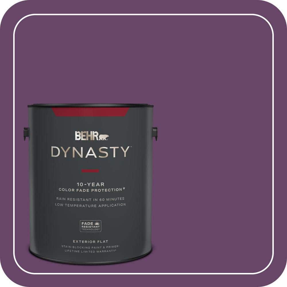 BEHR DYNASTY 1 gal. #P100-7 Sultana Flat Exterior Stain-Blocking Paint & Primer
