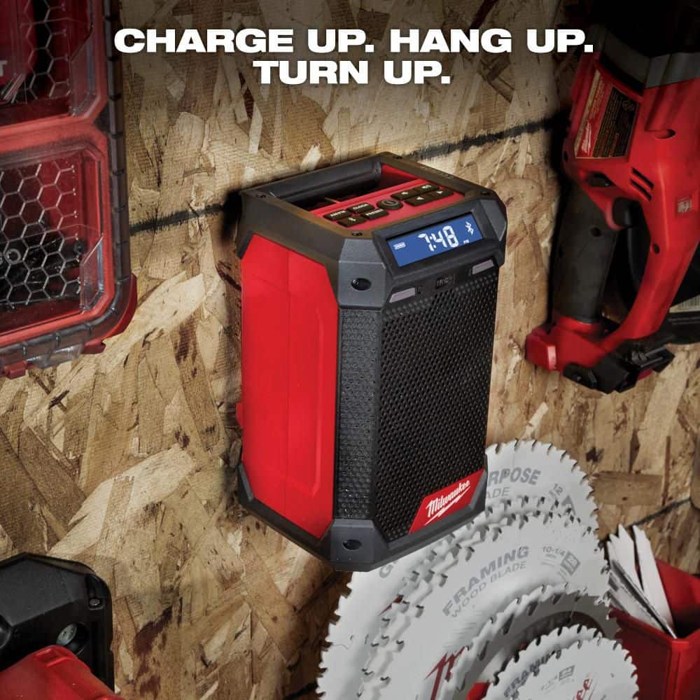 Milwaukee M12 12-Volt Lithium-Ion Cordless Bluetooth/AM/FM Jobsite Radio with Charger (2)