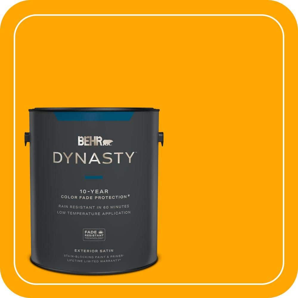 BEHR DYNASTY 1 gal. #S-G-330 Instant Delight Satin Enamel Exterior Stain-Blocking Paint & Primer