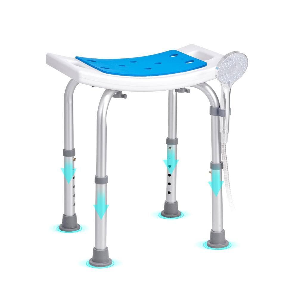 Volenca Shower Chair, Height Adjustable Shower Stool, Non-Slip Bath Seat for Shower or Tub, 350 Lbs Capacity (2)
