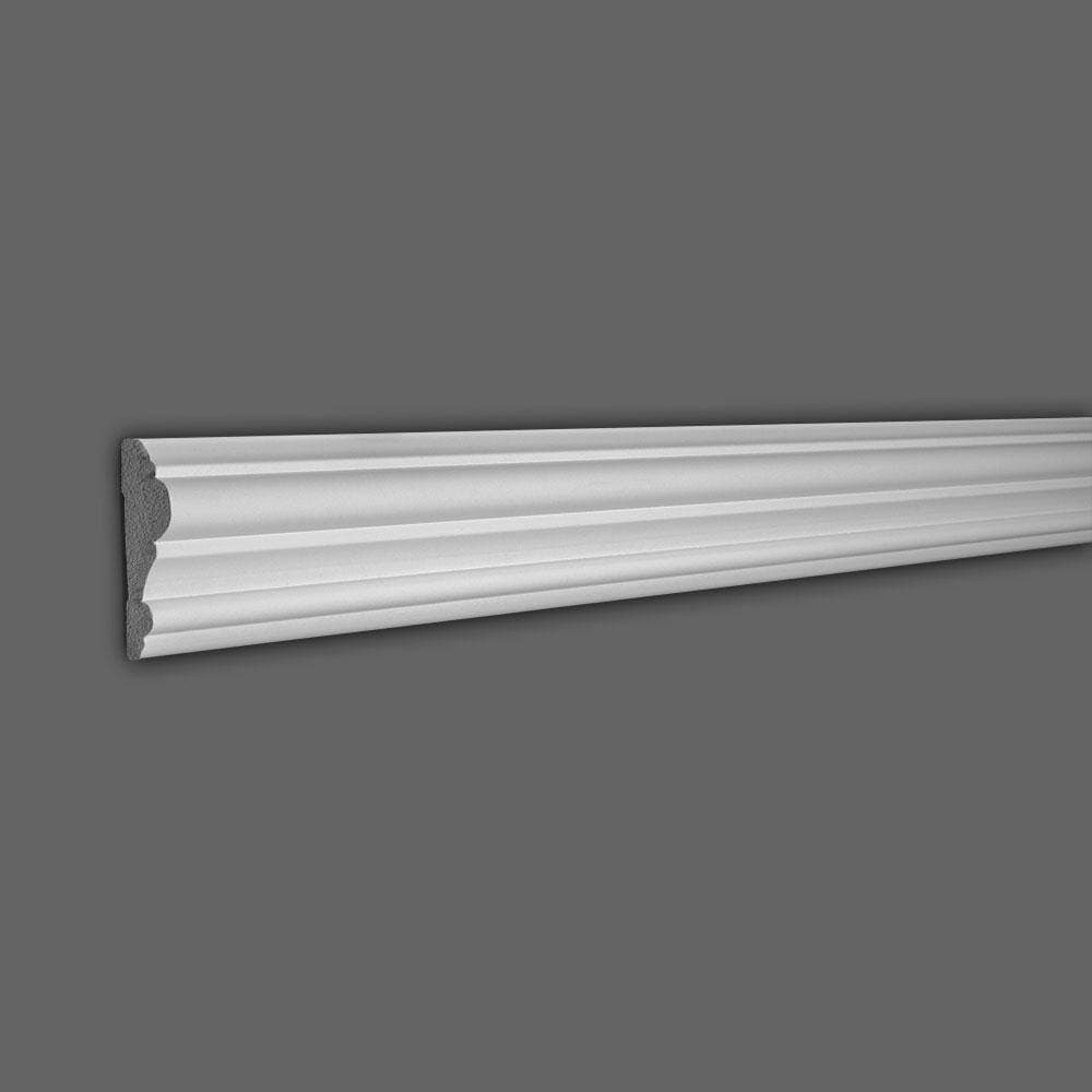 American Pro Decor WM 298 3-1/2 in. x 1 in. x 96 in. Plain Recycled Polystyrene Panel Moulding Pro Pack 40 LF (5-Pack) (2)