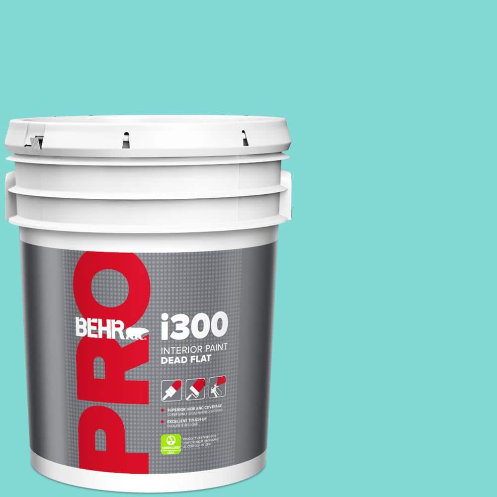 BEHR PRO 5 gal. #MQ4-22 Key Largo Dead Flat Interior Paint