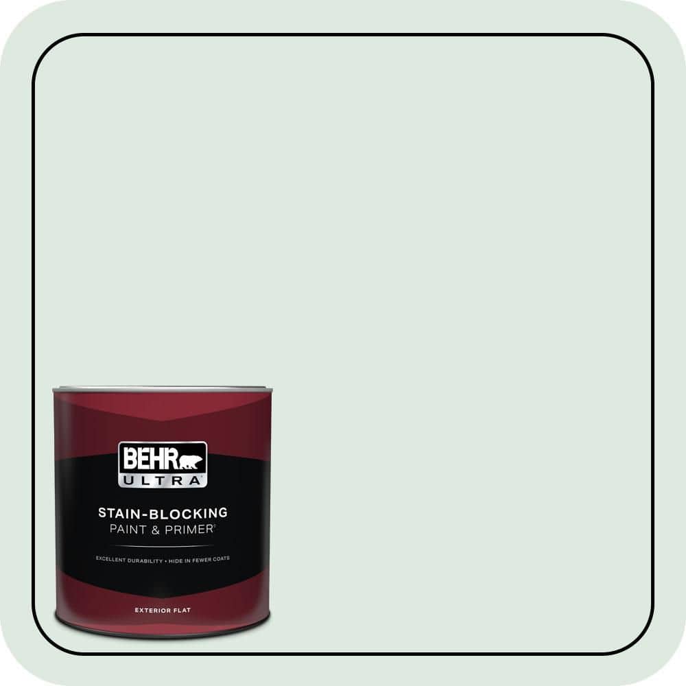 BEHR ULTRA 1 Qt. #470E-2 Water Mark Flat Exterior Paint & Primer