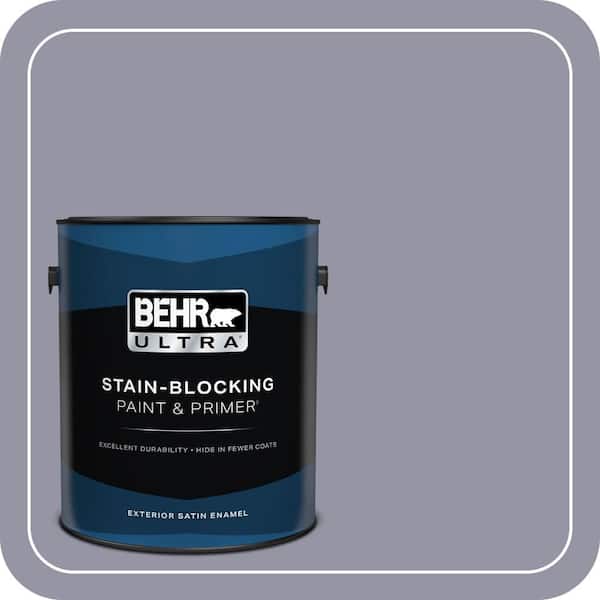 BEHR ULTRA 1 gal. #640F-5 Ash Violet Satin Enamel Exterior Paint & Primer (2)