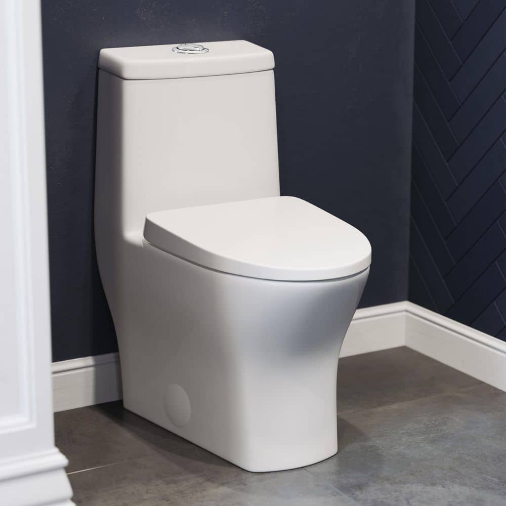 Swiss Madison Sublime II Rough-in 1-piece 1.1/1.6 GPF Dual Flush Toilet in, Seat Included