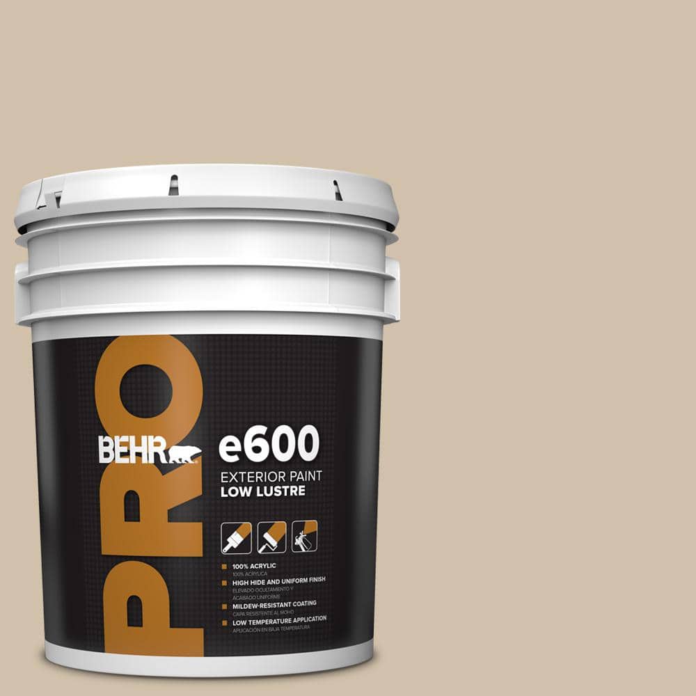 BEHR PRO 5 gal. #PPF-32 Light Rattan Low Luster Exterior Paint