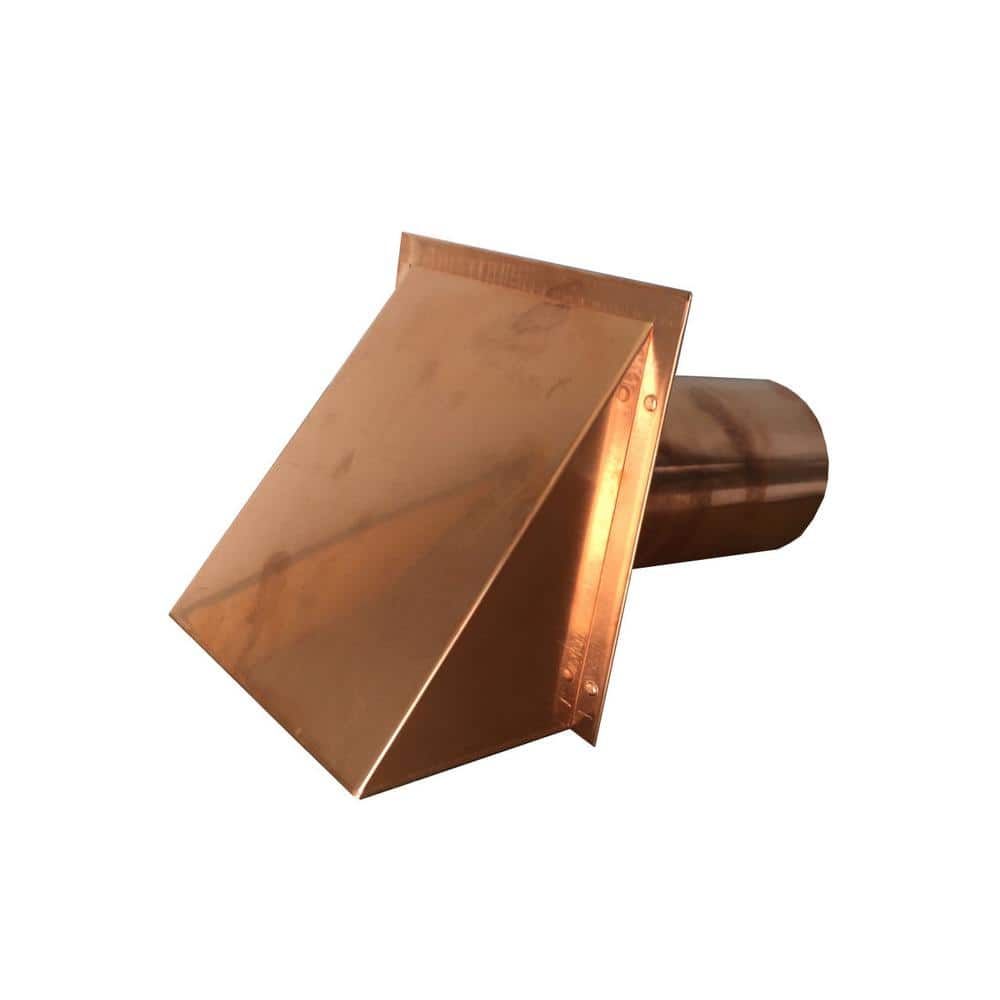 Unbranded 4 in. Round Copper Vent with Damper Only