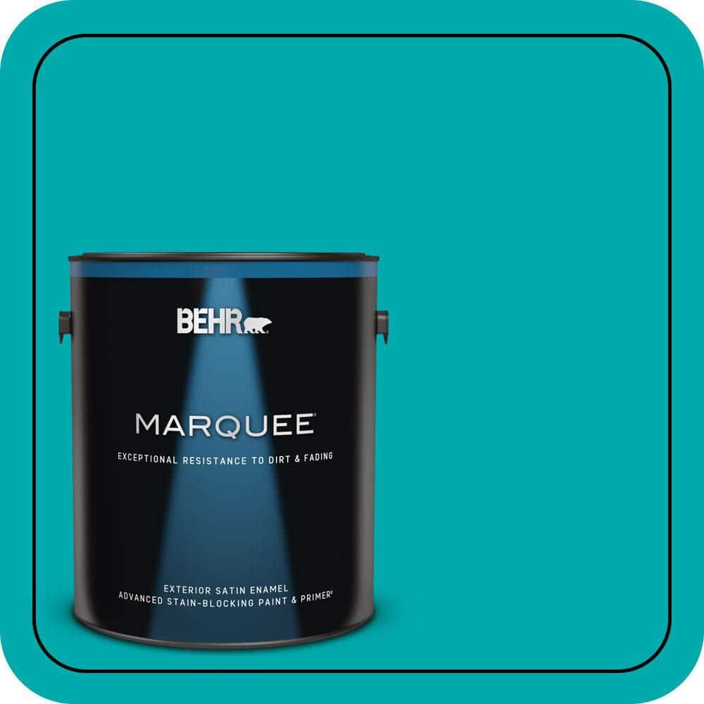 BEHR MARQUEE 1 gal. #P460-5 Fiji Satin Enamel Exterior Paint & Primer
