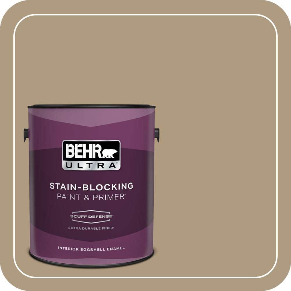 BEHR ULTRA 1 gal. #MQ2-24 Golden Olive Extra Durable Eggshell Enamel Interior Paint & Primer