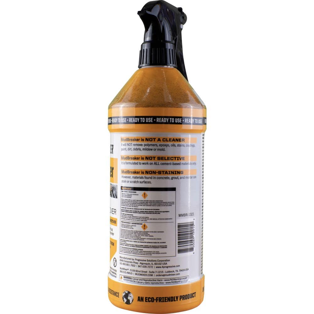 MUDMIXER Mud Breaker 32 oz. Concrete Removal and Dissolver Spray (3)