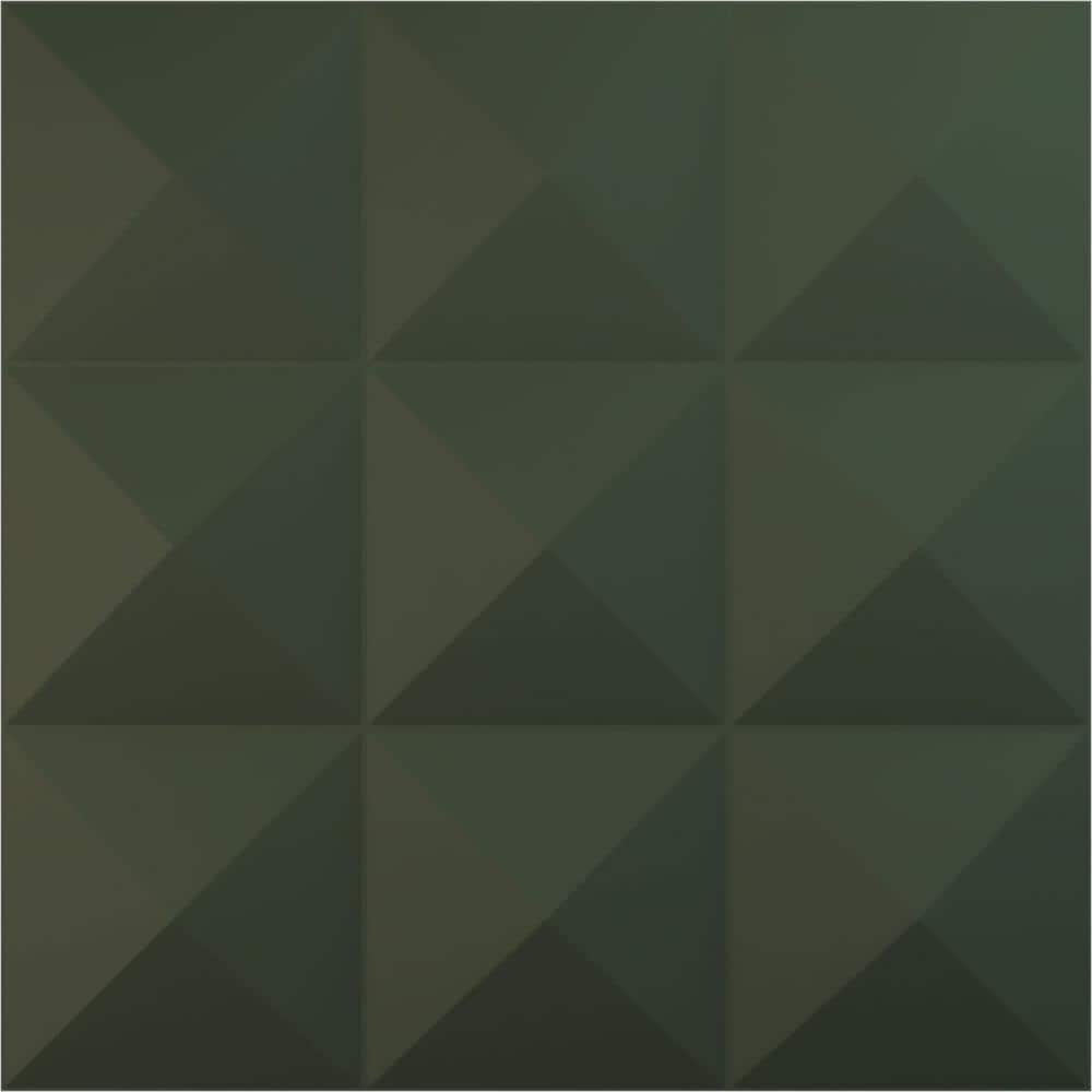 Ekena Millwork 19 5/8 in. x 19 5/8 in. Benson EnduraWall Decorative 3D Wall Panel, Satin Hunt Club Green (Covers 2.67 Sq. Ft.) (1)