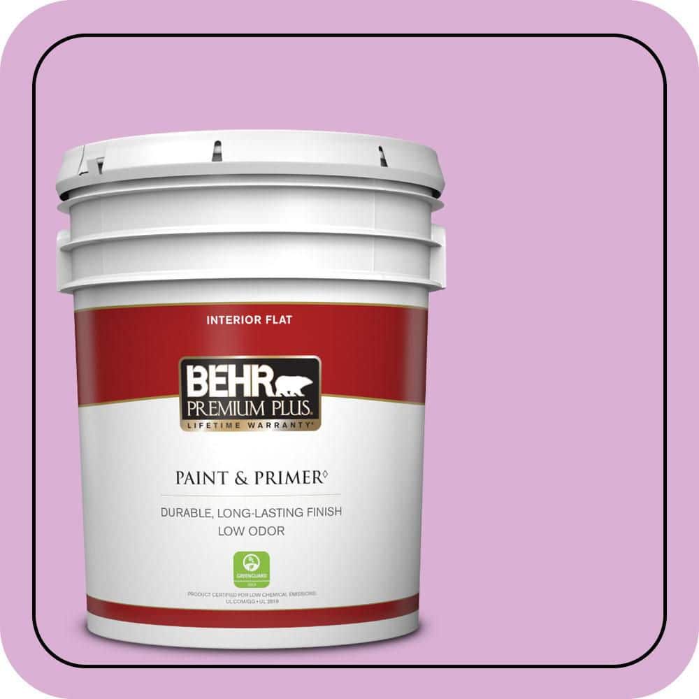BEHR PREMIUM PLUS 5 gal. #P110-3 BFF Flat Low Odor Interior Paint & Primer