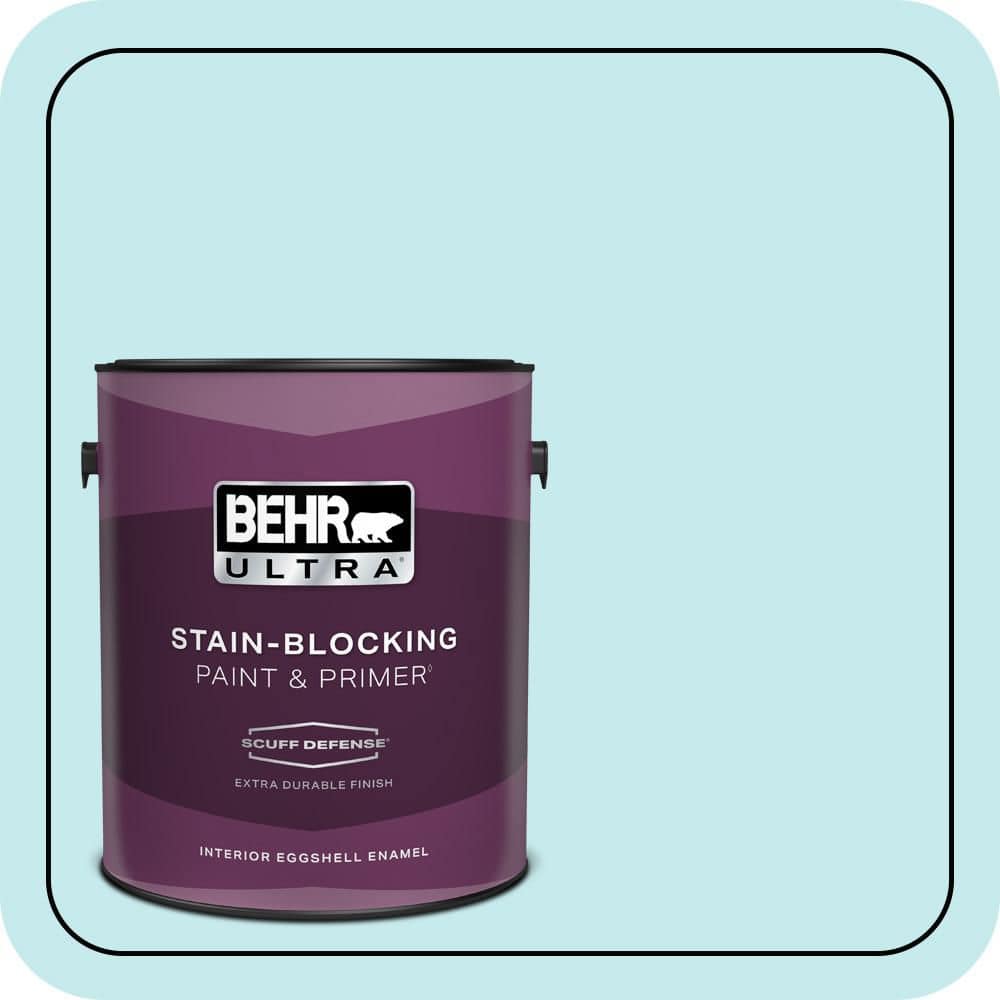 BEHR ULTRA 1 gal. #P470-1 Silent Breeze Extra Durable Eggshell Enamel Interior Paint & Primer