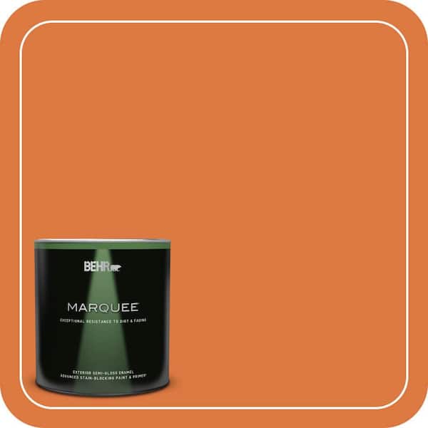 BEHR MARQUEE 1 qt. #P210-7 Japanese Koi Semi-Gloss Enamel Exterior Paint & Primer (2)