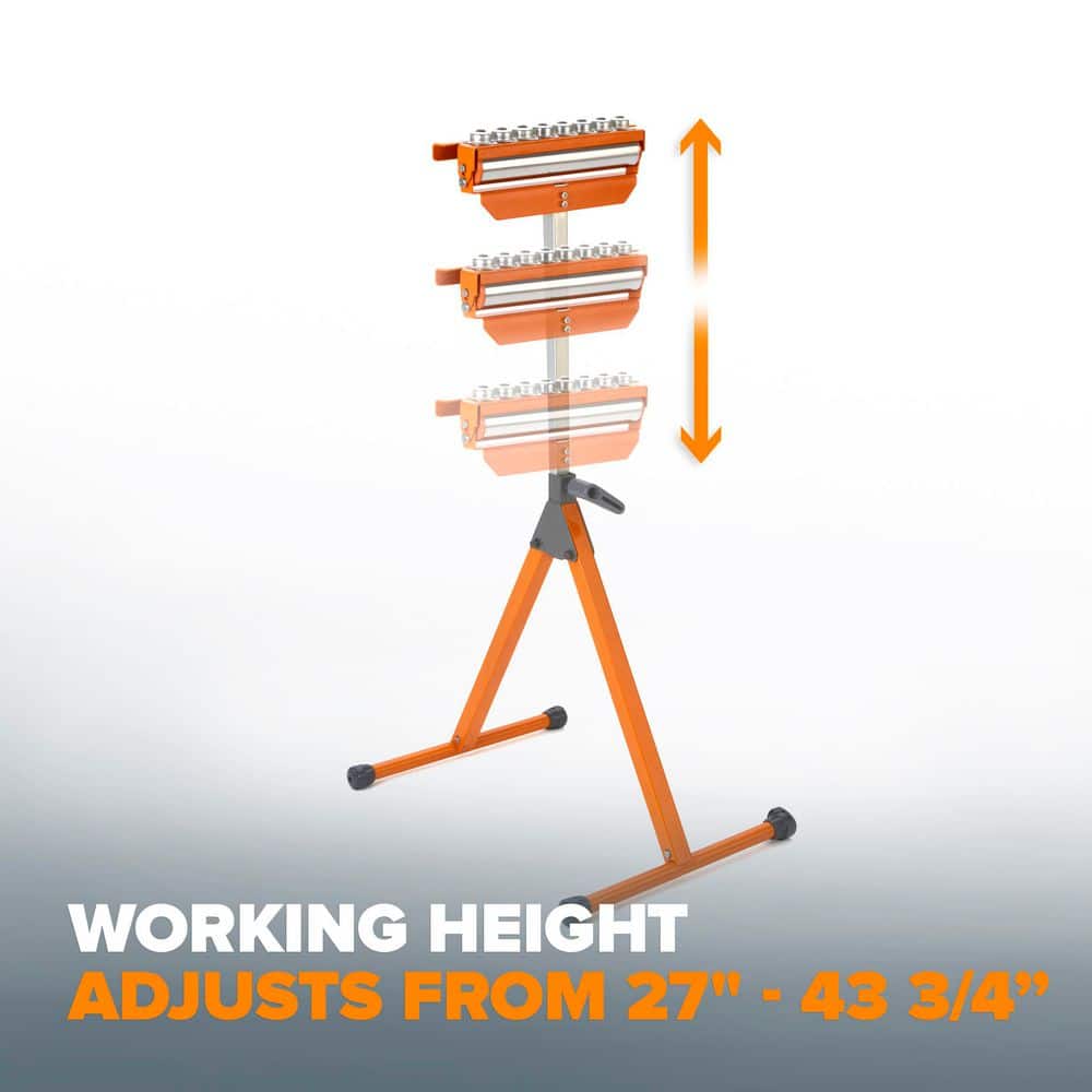 BORA Steel A-Frame Tri-Function Steel Pedestal Roller Stand (3)