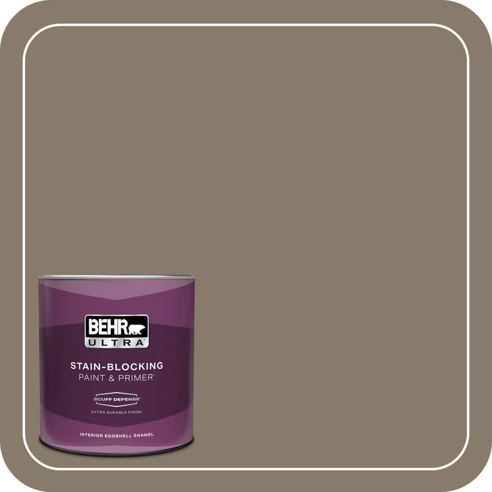 BEHR ULTRA 1 qt. #PPU7-24A Hiking Trail Extra Durable Eggshell Enamel Interior Paint and Primer (1)