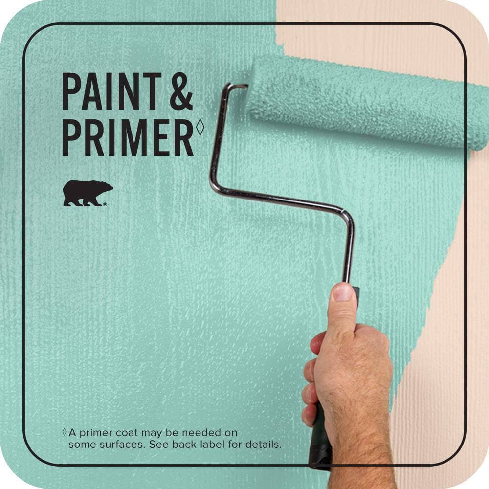 BEHR PREMIUM PLUS 1 qt. #P440-3 Fish Pond Flat Exterior Paint & Primer (3)