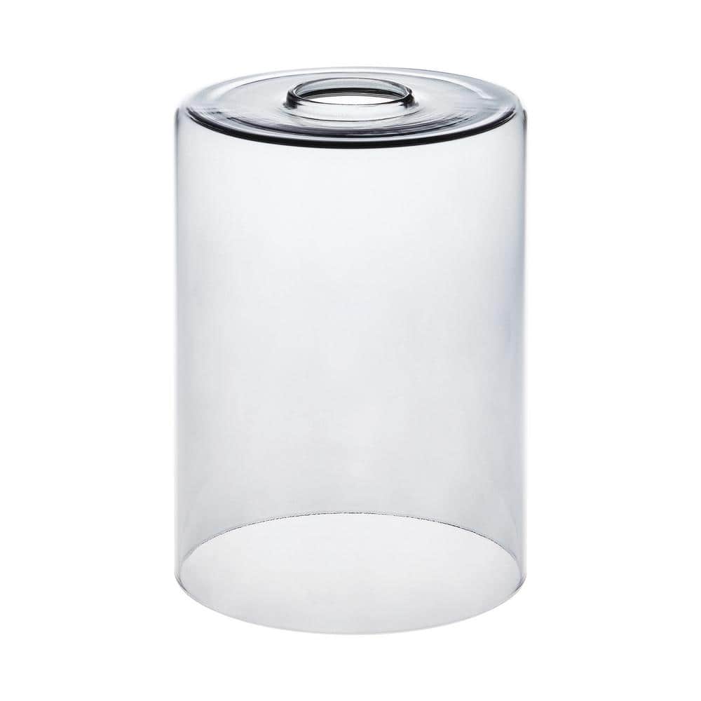 PRIVATE BRAND UNBRANDED 7.83 in. Gray Mirror Glass  Cylinder Shaped Replacement Pendant Shade with 2.25 in. Lip Fitter (4)