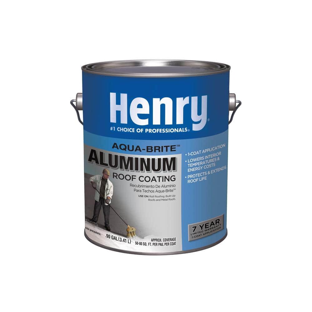 Henry 558 Aqua-Brite Aluminum Reflective Roof Coating 0.90 gal. (2)