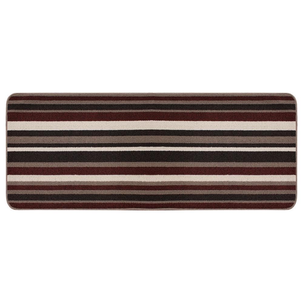 TrafficMaster Sonoma Cabernet Braided Brown 2 ft. x 5 ft. Non-Slip Indoor Door Mat (2)
