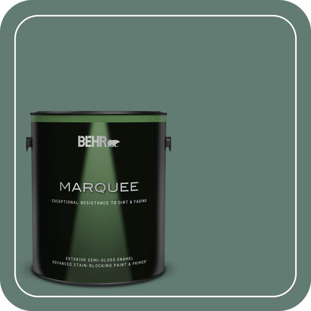 BEHR MARQUEE 1 gal. #S430-6 Forest Edge Semi-Gloss Enamel Exterior Paint & Primer