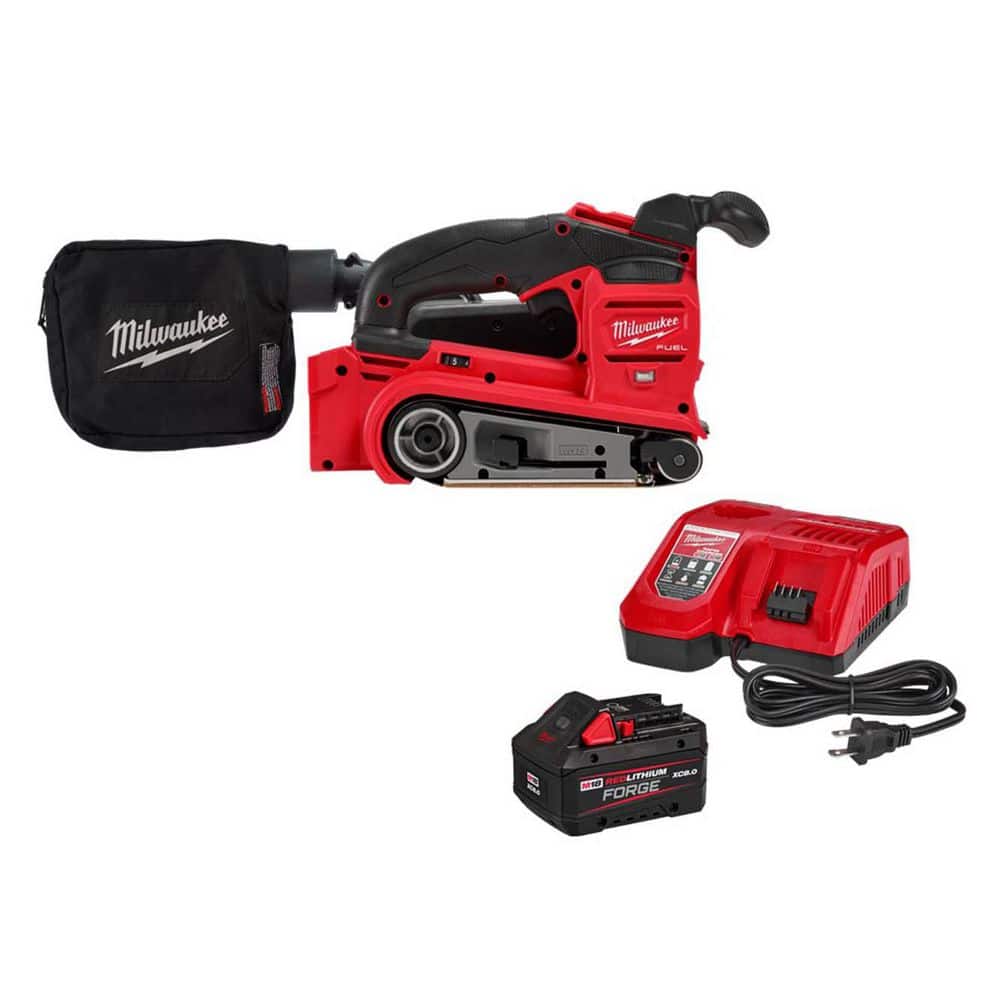 Milwaukee M18 FUEL 18-Volt Lith-Ion Cordless Belt Sander w/ FORGE 8. 0Ah Battery & Charger