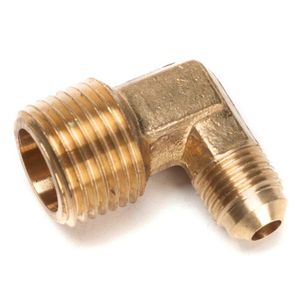 LTWFITTING 5/16 in. Flare x 1/2 in. MIP Brass Flare 90-Degree Elbow Fitting (5-Pack) (1)