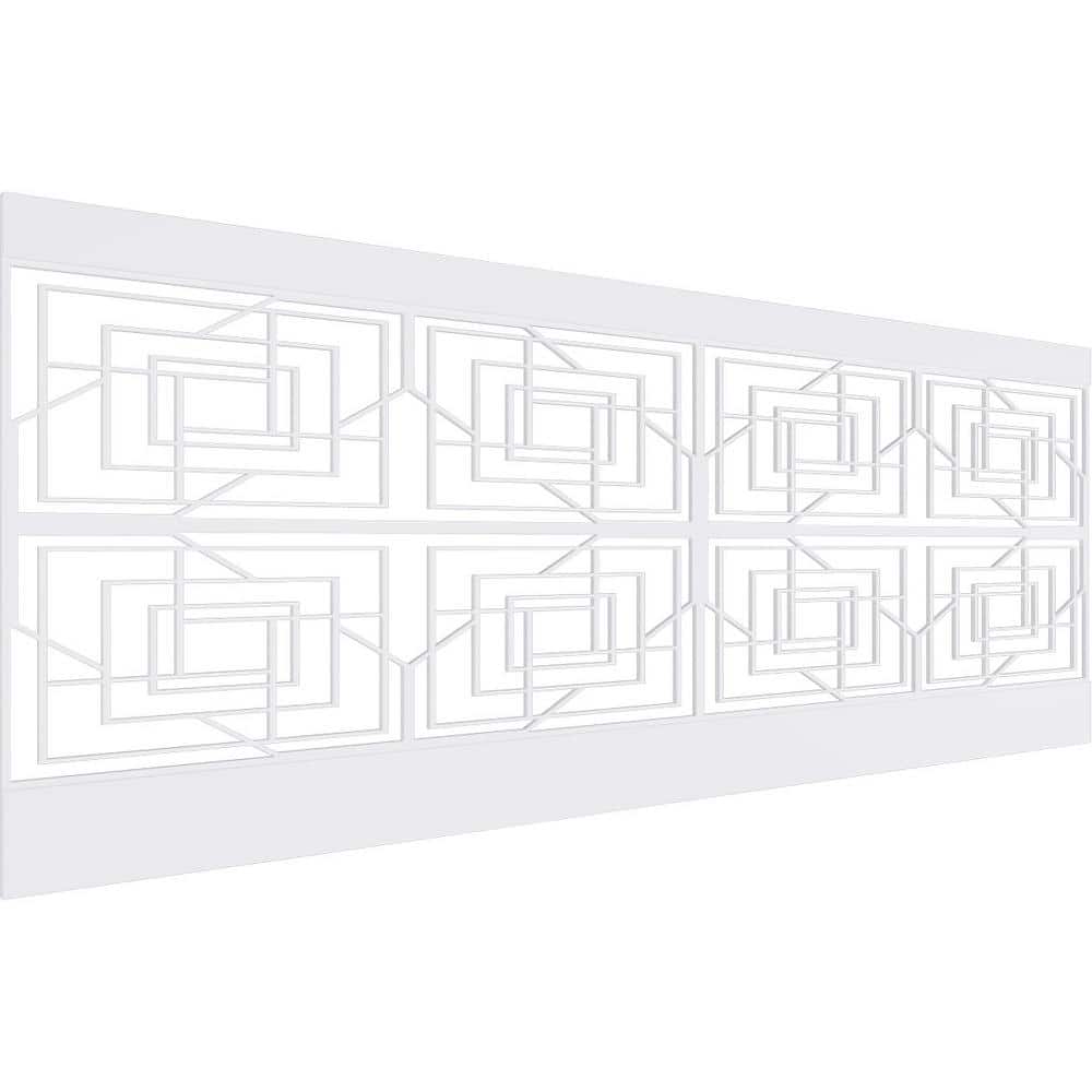 Ekena Millwork 36 in. H x 94-1/2 in. W 23.64 sq. ft. Norwood PVC Wainscot Paneling Kit (1)