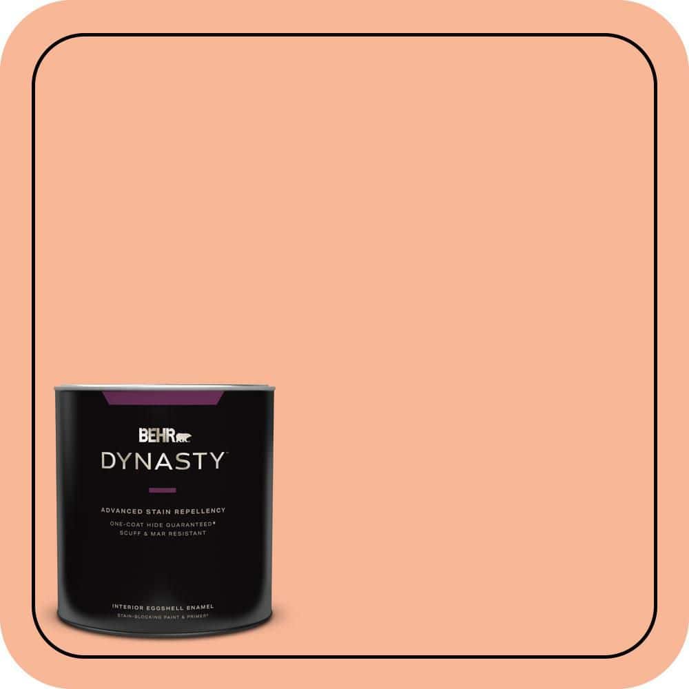 BEHR DYNASTY 1 qt. #P190-3 Melon Sorbet Eggshell Enamel Interior Stain-Blocking Paint and Primer