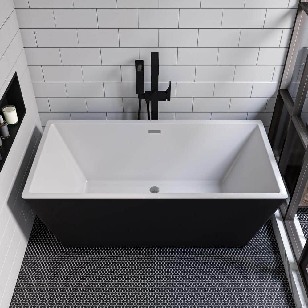 ALFI BRAND AB8859 67 in. Acrylic Flatbottom Bathtub (1)