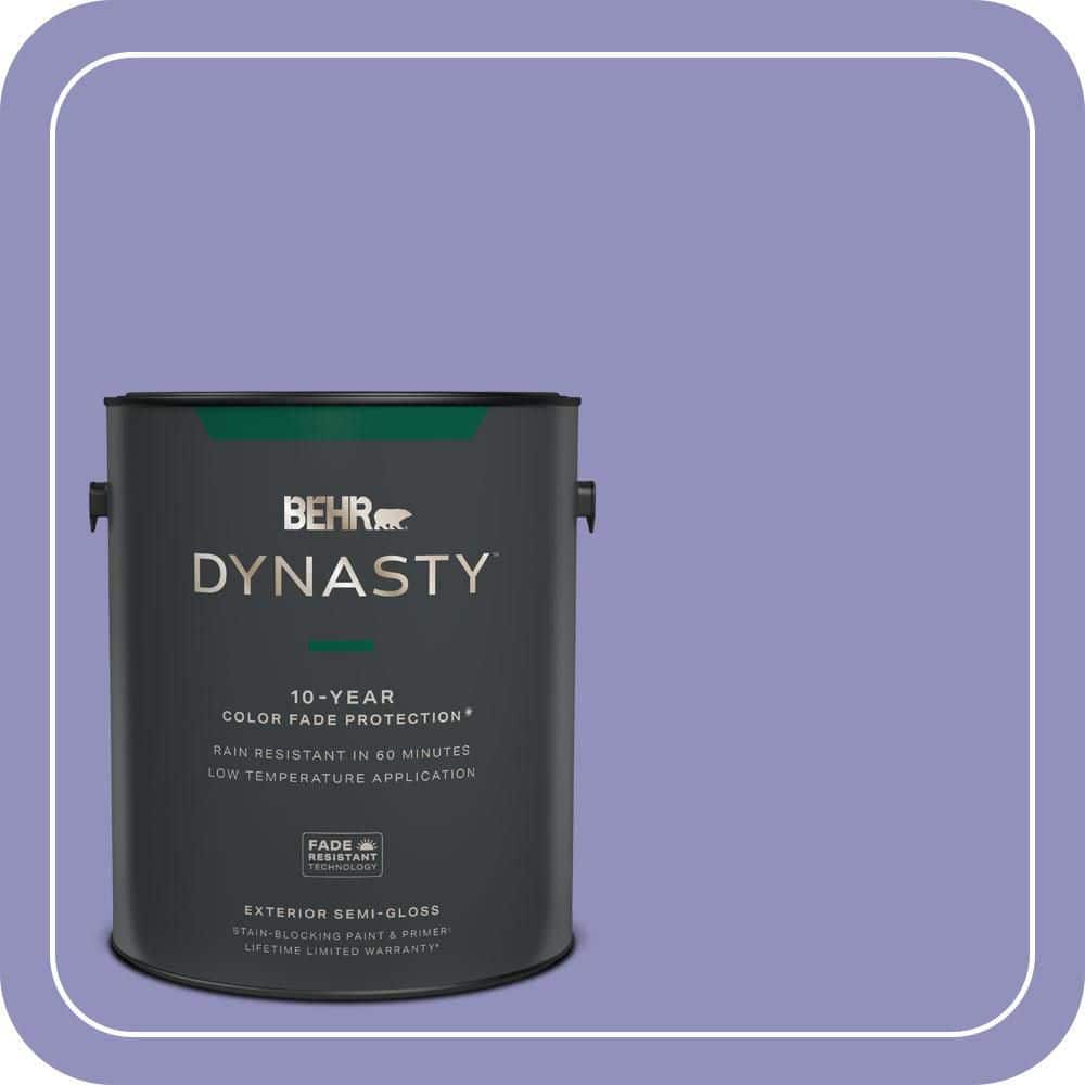 BEHR DYNASTY 1 gal. #PPU16-05 Lily of the Nile Semi-Gloss Enamel Exterior Stain-Blocking Paint & Primer