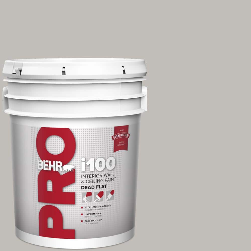 BEHR PRO 5 gal. #HDC-WR15-3 Noble Gray Dead Flat Interior Paint (1)