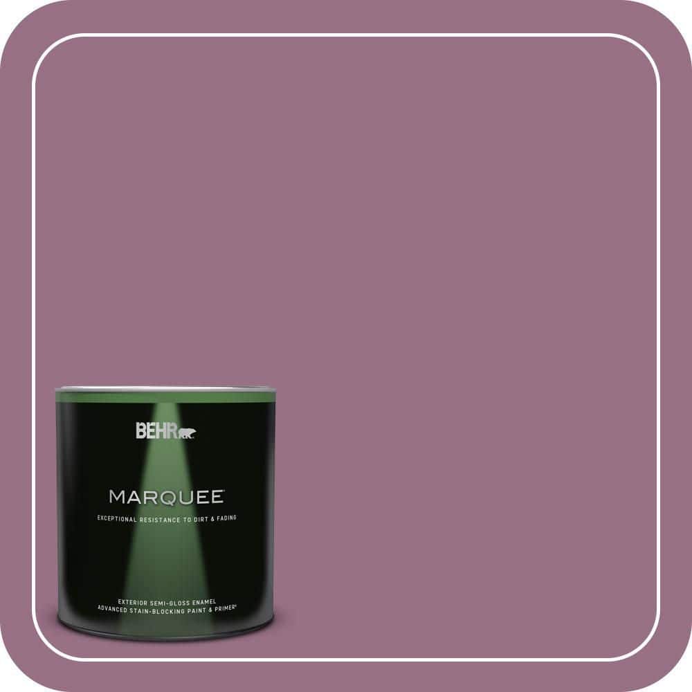 BEHR MARQUEE 1 qt. #690D-6 Meadow Flower Semi-Gloss Enamel Exterior Paint & Primer