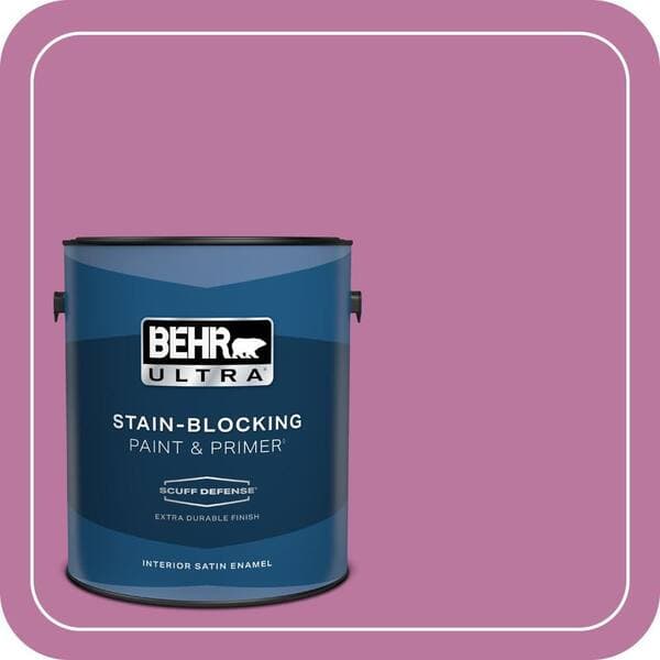 BEHR ULTRA 1 gal. #690B-5 Valentine Heart Extra Durable Satin Enamel Interior Paint & Primer (2)