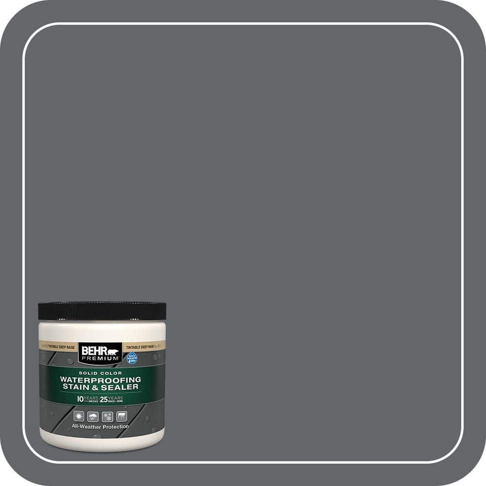 BEHR PREMIUM 8 oz. #PFC-65 Flat Top Solid Color Waterproofing Exterior Wood Stain and Sealer Sample