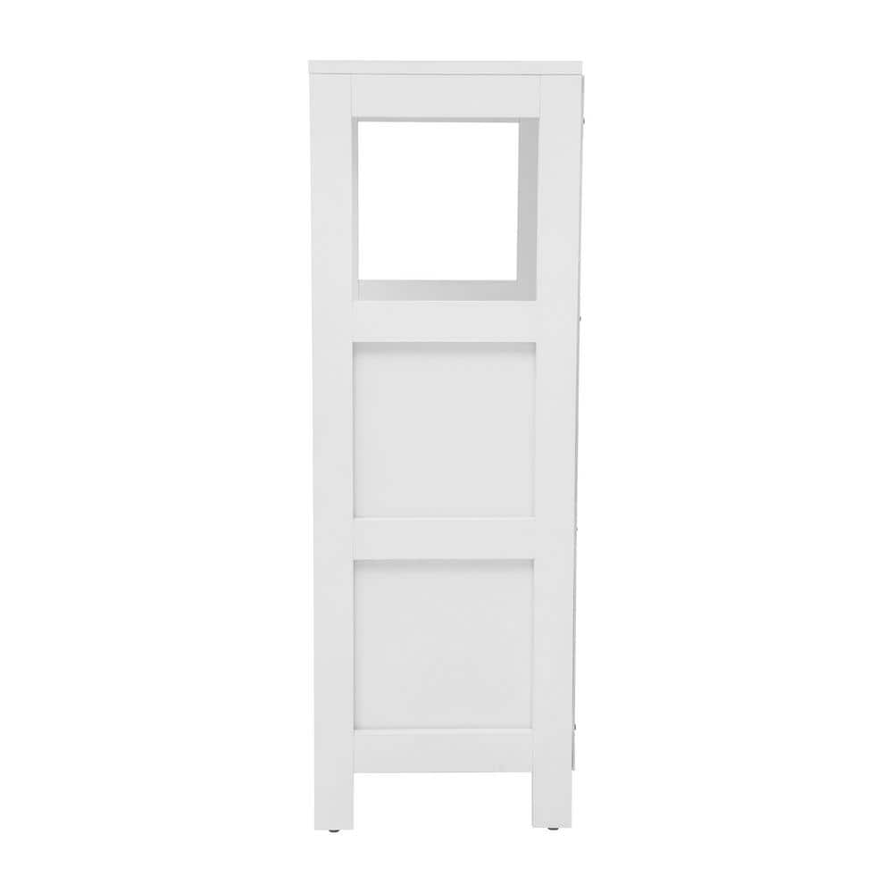 Carnegy Avenue Dune 12 in. W 12 in. D 34 in. H Engineered Wood Linen Freestanding Linen Cabinet (2)