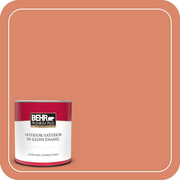 BEHR PREMIUM PLUS #M180-5 King Salmon Enamel Low Odor & Primer (3)
