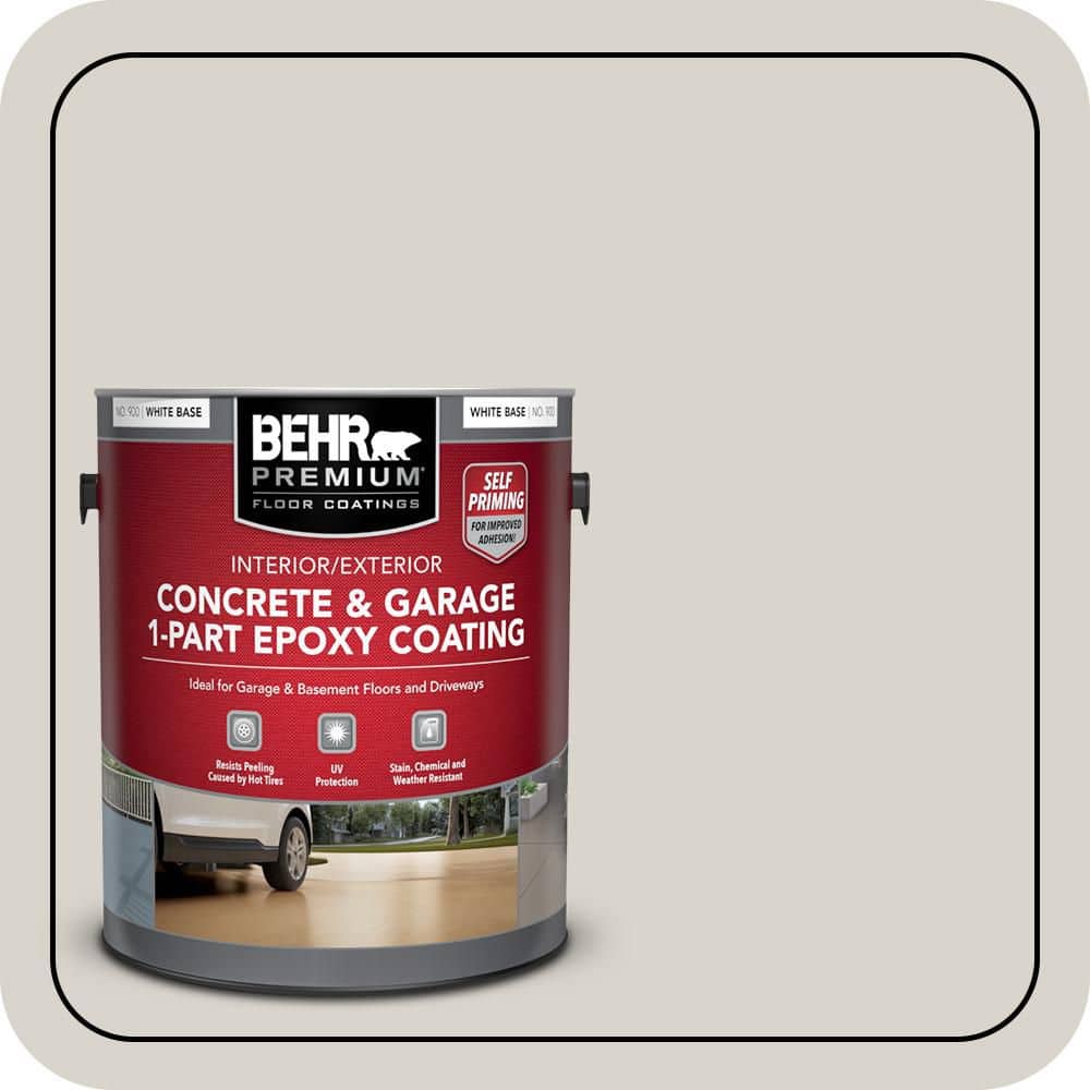 BEHR PREMIUM #HDC-MD-21 Self-Priming 1-Part Epoxy Satin Interior/Exterior Concrete and Garage Floor Paint (1)