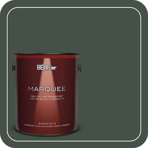 BEHR PREMIUM PLUS #ECC-48-3 Lush Grass Flat Interior/Exterior Paint & Primer Color Sample (3)