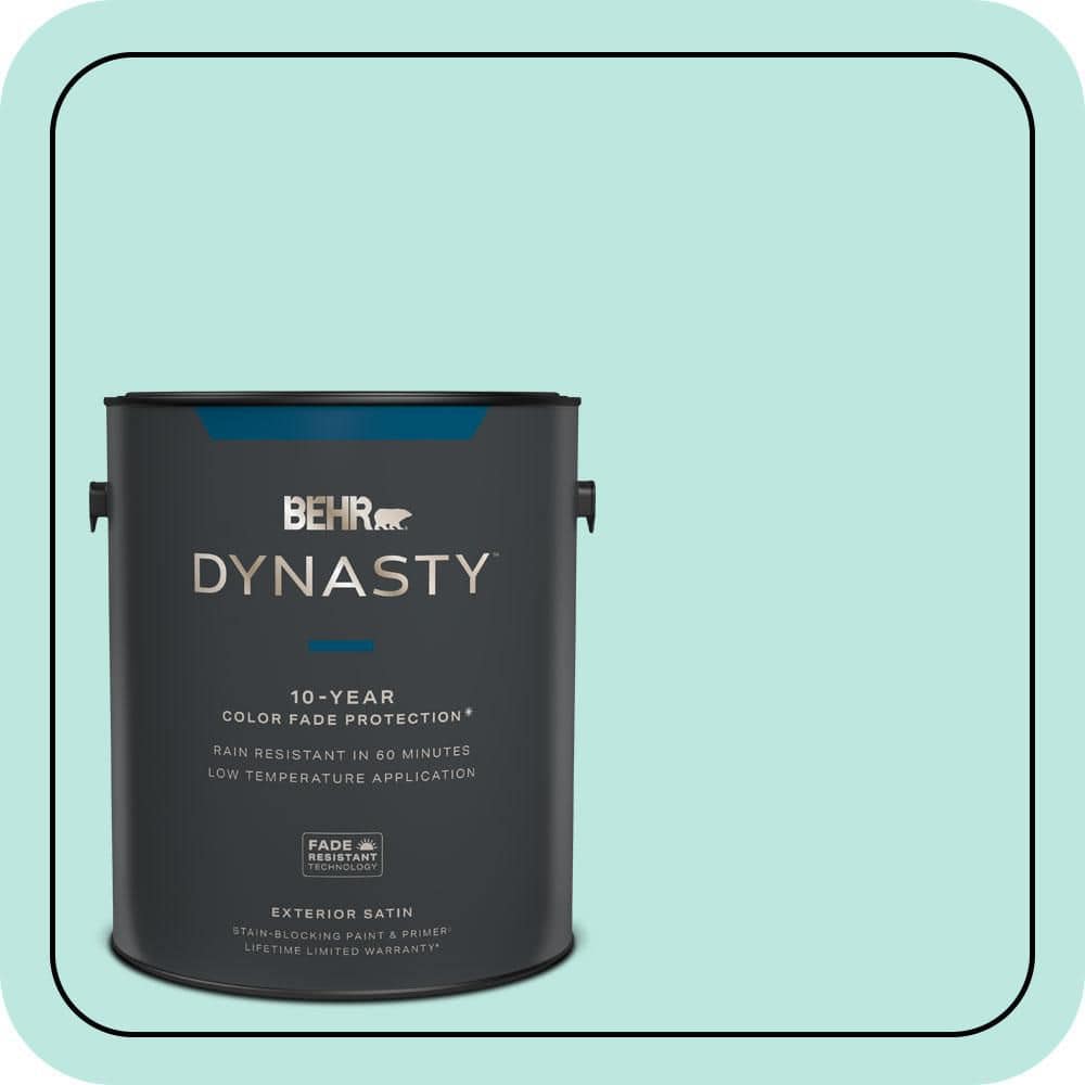 BEHR DYNASTY 1 gal. #490A-2 Cool Jazz Satin Enamel Exterior Stain-Blocking Paint & Primer