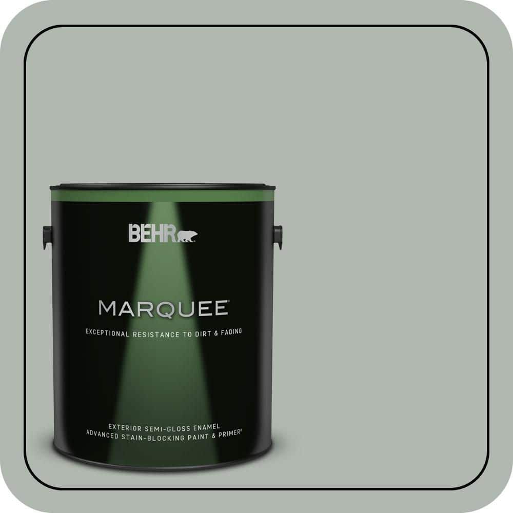 BEHR MARQUEE 1 gal. #PPU12-14 Verdigris Semi-Gloss Enamel Exterior Paint & Primer