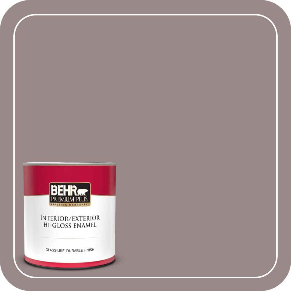 BEHR PREMIUM PLUS 1 qt. #MQ1-37 Fashion Week Hi-Gloss Enamel Interior/Exterior Paint & Primer (1)