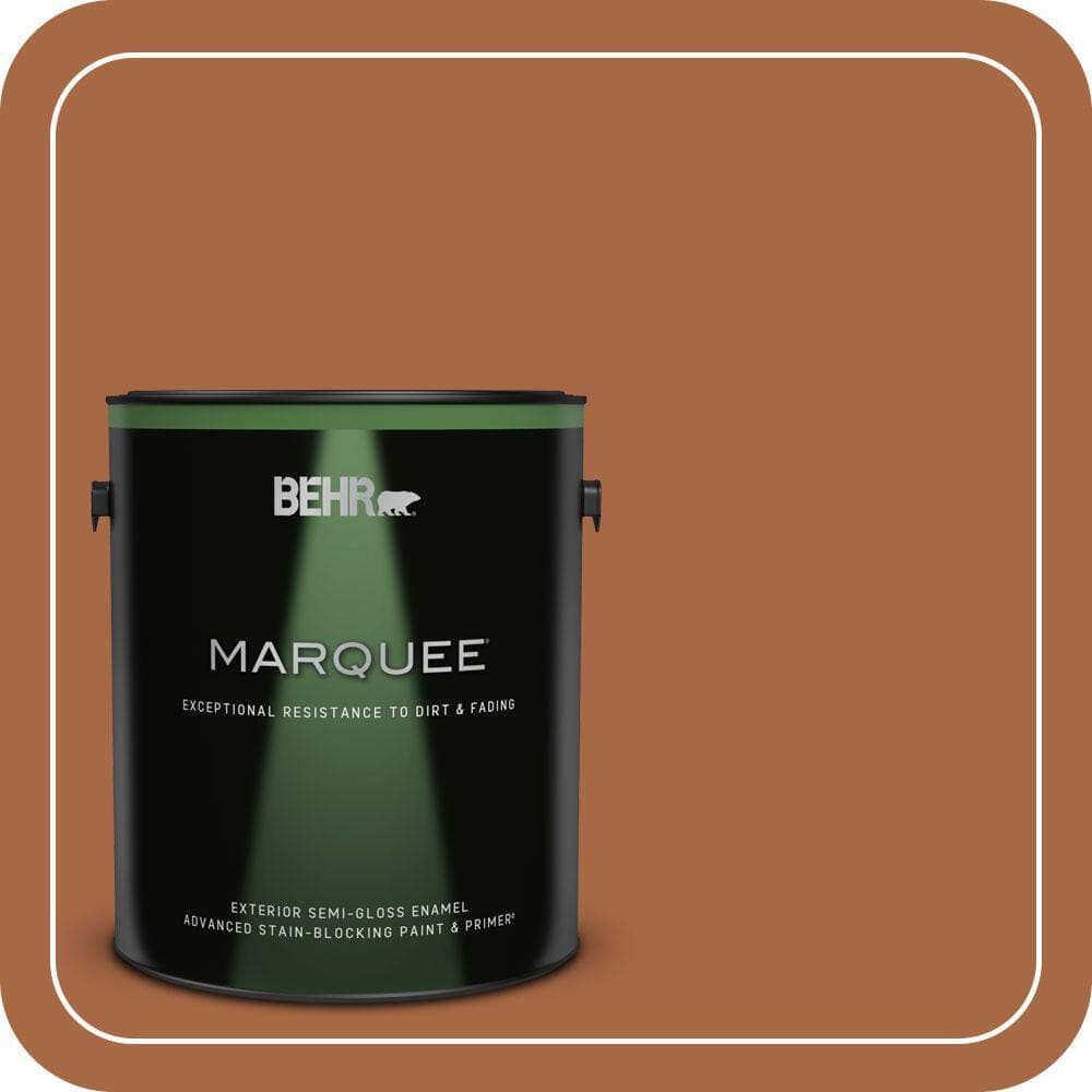BEHR MARQUEE 1 gal. #PPU3-16 Maple Glaze Semi-Gloss Enamel Exterior Paint & Primer